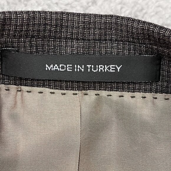 Hugo Boss Super 130s 100% Wool Grey Sports Coat Blazer Sz 44R - Picture 7 of 10